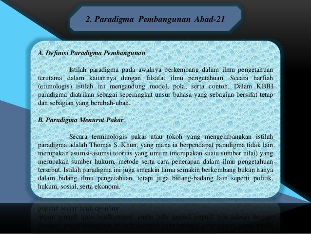 Kelompok I Teori Pembangunan