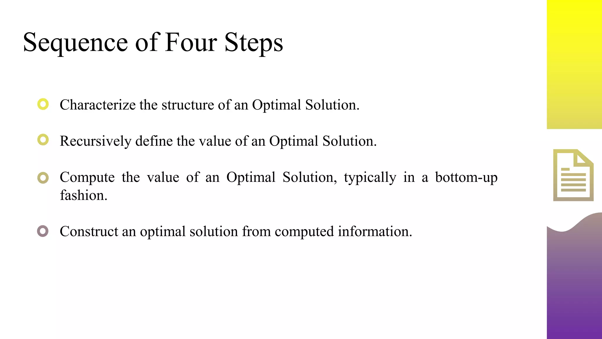 Algorithm_Dynamic Programming | PPT