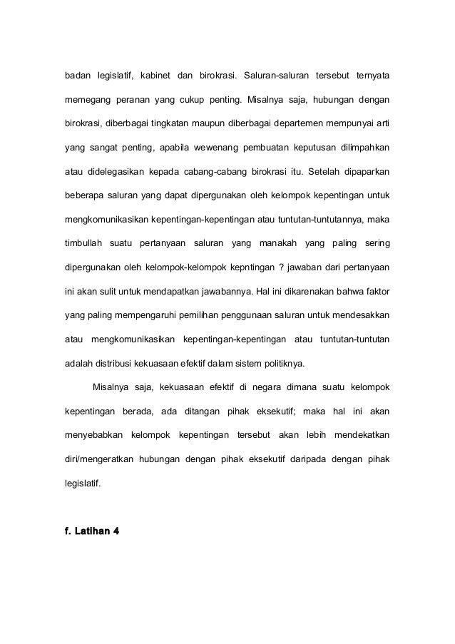 Kelompok Kepentingan Sistem Politik Indonesia