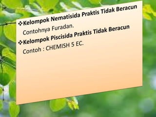 Kelompok Insektisida Praktis Tidak Beracun
