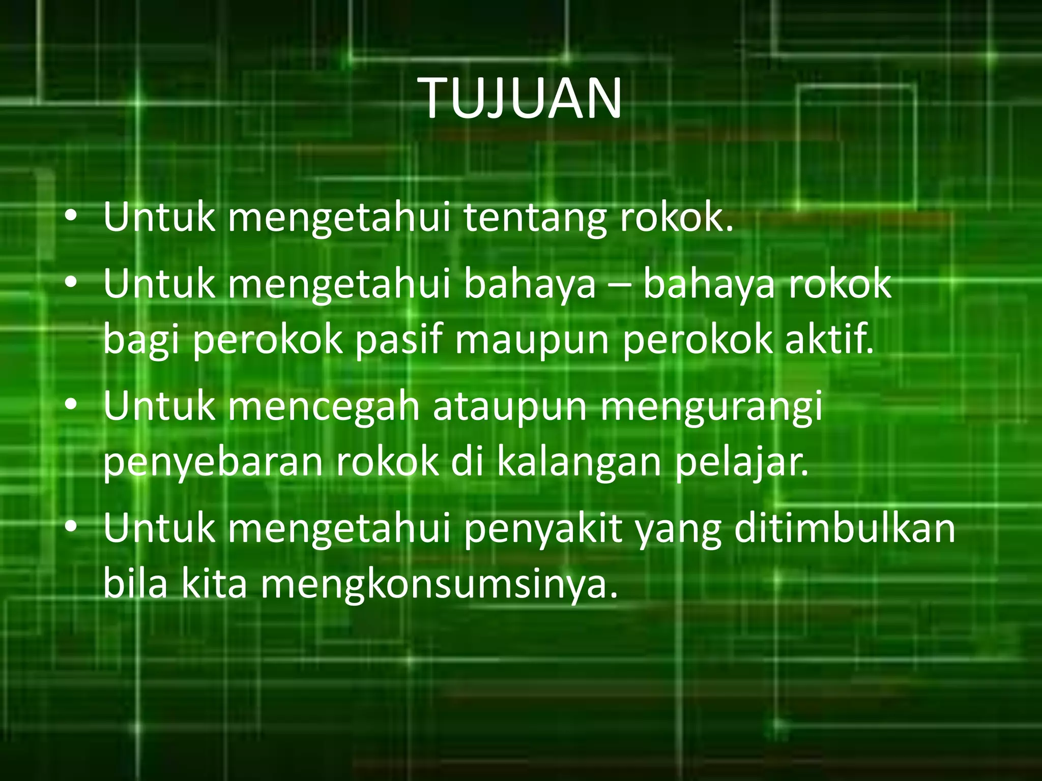 Ppt Rokok bahaya merokok | PPTX