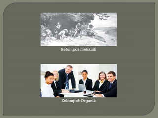 Kelompok mekanik
Kelompok Organik
 