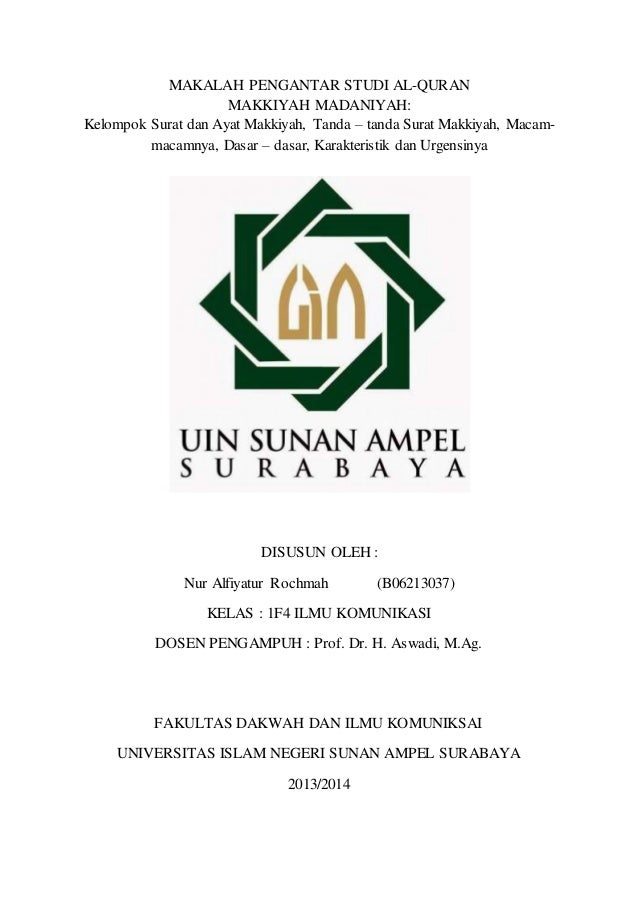 Kelompok surat dan ayat makkiyah, tanda – tanda surat makkiyah, macam…