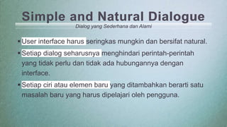 Dialog Simpel Usability | PPTX