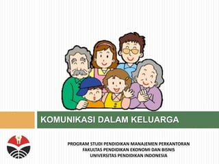 KOMUNIKASI DALAM KELUARGA
PROGRAM STUDI PENDIDIKAN MANAJEMEN PERKANTORAN
FAKULTAS PENDIDIKAN EKONOMI DAN BISNIS
UNIVERSITAS PENDIDIKAN INDONESIA
 