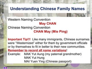 Chinese Footprints Across Canada - 2014 Version | PPT