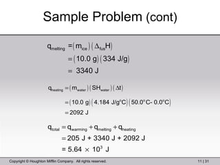 Sample Problem  (cont) 