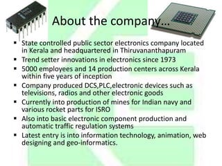 Keltron Analysis Pptx