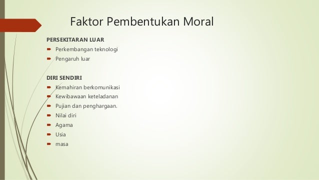 Keluarga dalam pembentukan moral