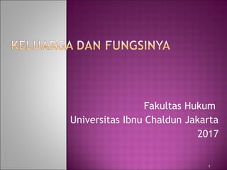 Fakultas Hukum
Universitas Ibnu Chaldun Jakarta
2017
1
 