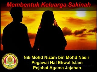 Nik Mohd Nizam bin Mohd Nasir
Pegawai Hal Ehwal Islam
Pejabat Agama Jajahan
Membentuk Keluarga SakinahMembentuk Keluarga Sakinah
UstazNikNizamNasir
 