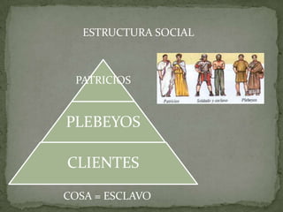 ESTRUCTURA SOCIAL COSA = ESCLAVO 