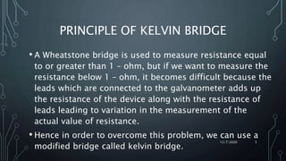 Kelvin bridge and kelvin double bridge 