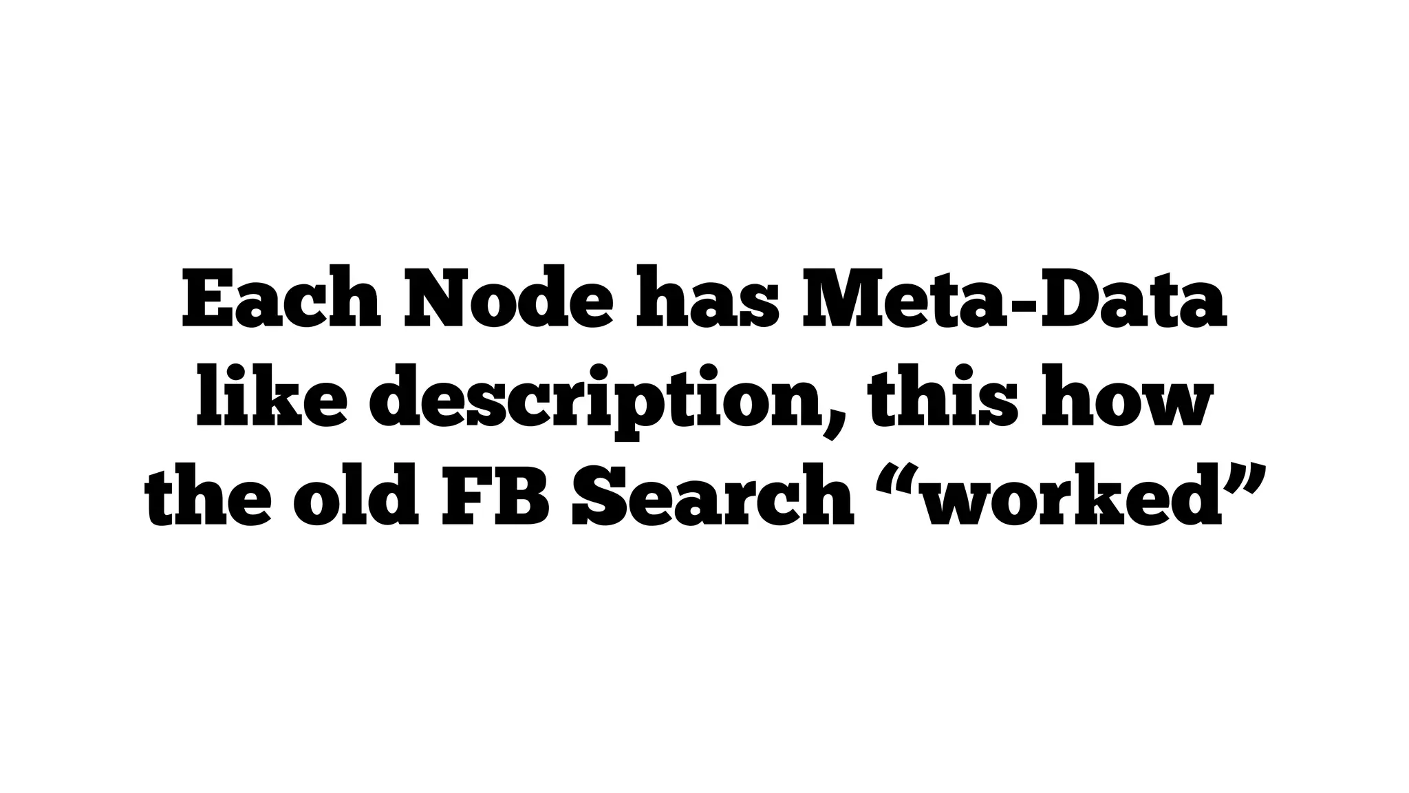 Each Node has Meta-Data
like description, this how
the old FB Search “worked”

 