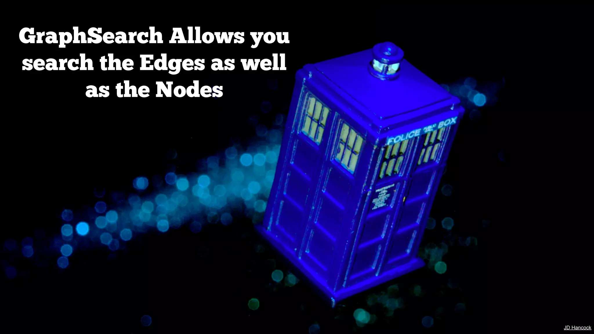 GraphSearch Allows you
search the Edges as well
as the Nodes

JD Hancock
JD Hancock

 