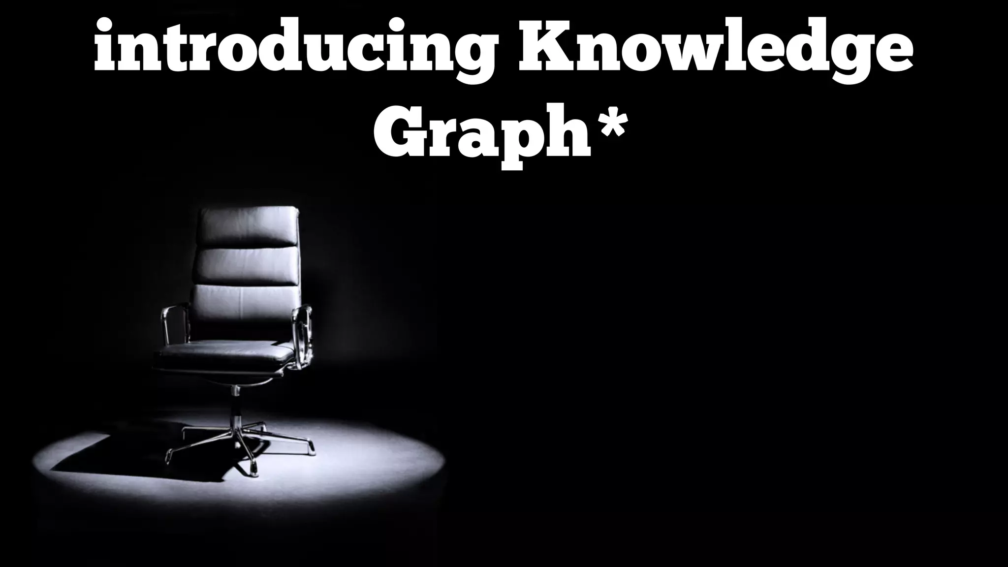 introducing Knowledge
Graph*

 