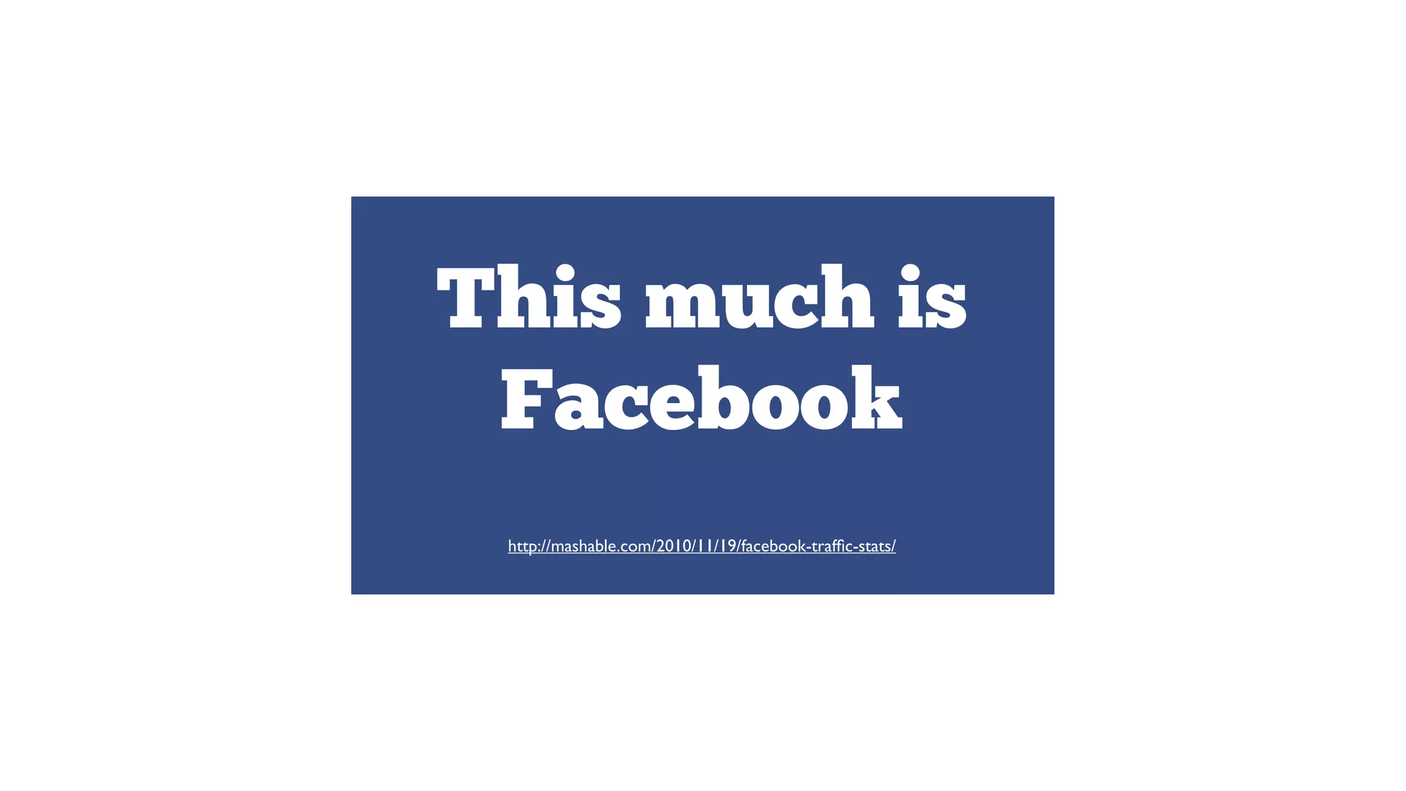 This much is
Facebook
http://mashable.com/2010/11/19/facebook-trafﬁc-stats/

 