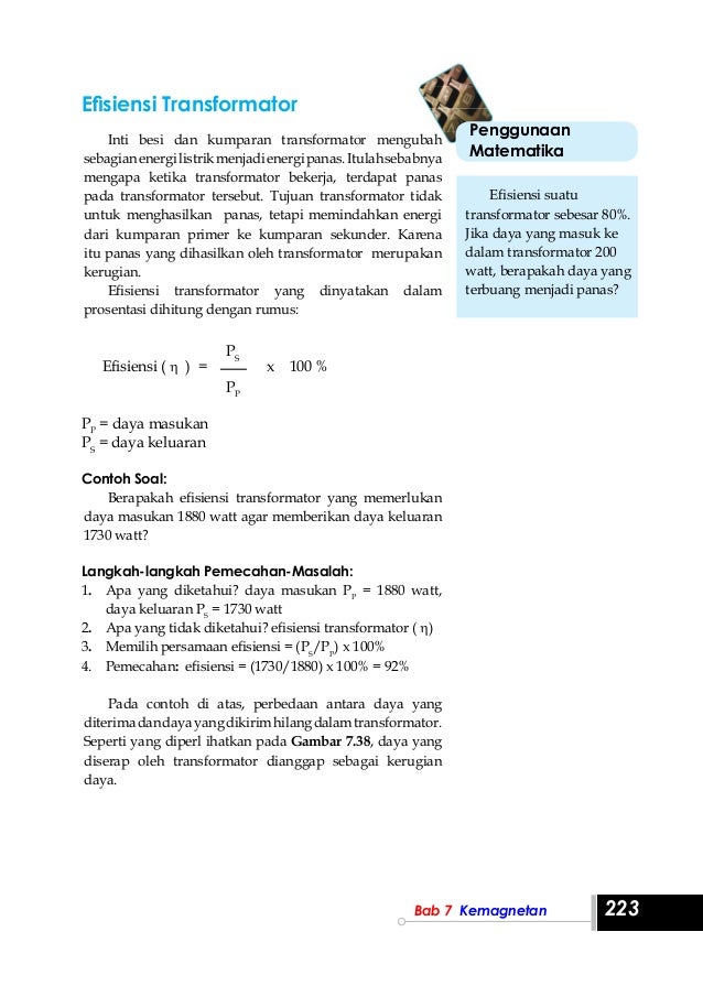 Sebuah Transformator Step Down Menghasilkan Beda Potensial 120 Volt
