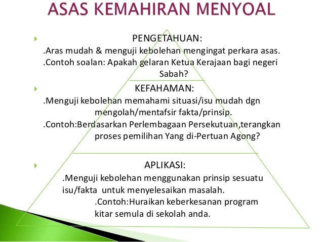 Contoh Soalan Objektif Aras Kefahaman - Persoalan n