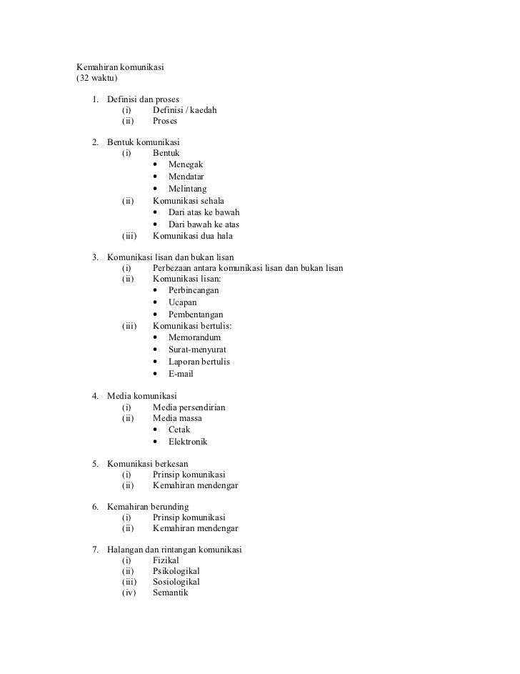 Kemahiran komunikasi