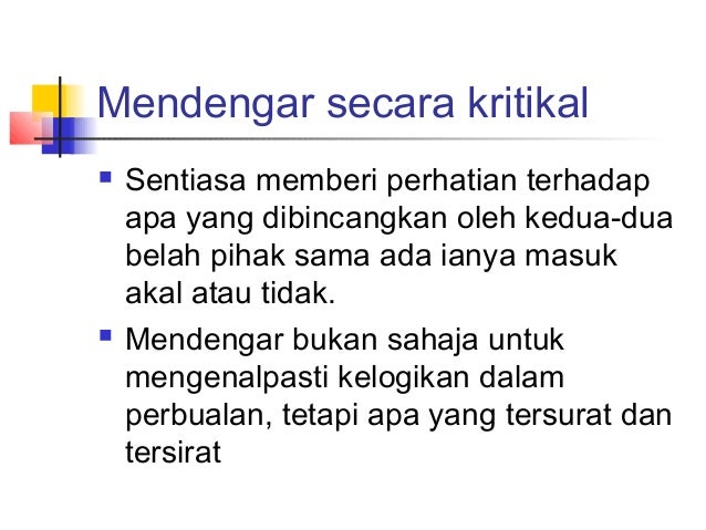 Komunikasi Dan Interaksi Sosial Kemahiran Mendengar Dalam Komunikasi