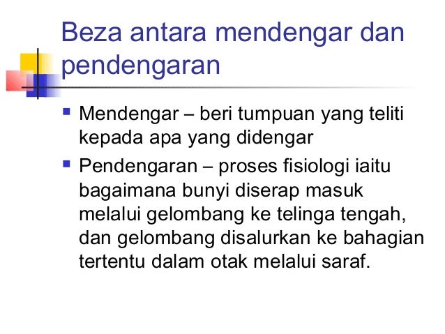 KOMUNIKASI DAN INTERAKSI SOSIAL Kemahiran mendengar dalam 