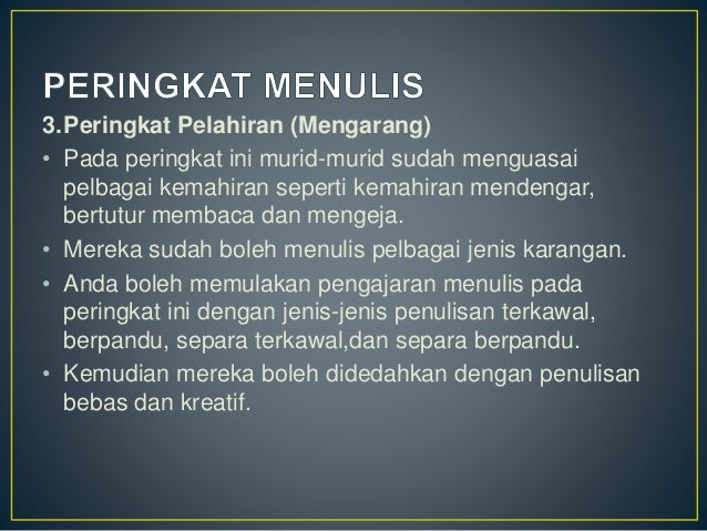 Kemahiran Menulis