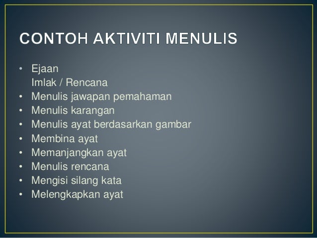 Kemahiran Menulis