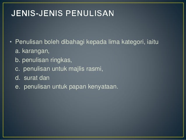 Kemahiran Menulis