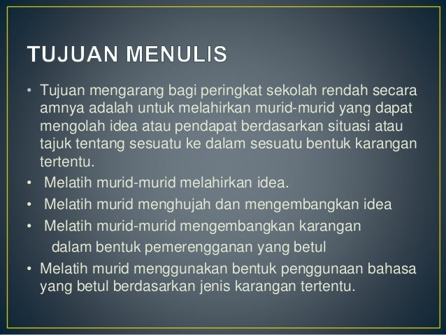 Kemahiran Menulis
