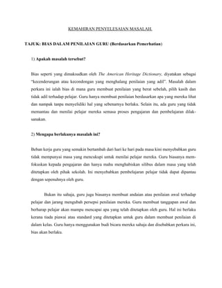 Kemahiran penyelesaian masalah