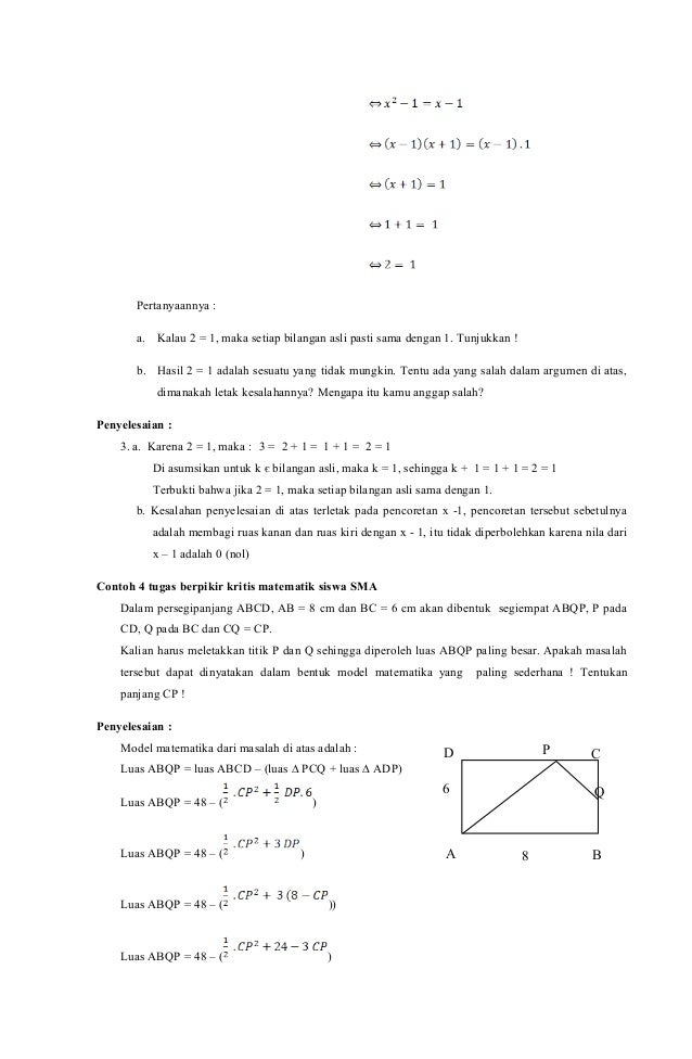 Soal Pisa Matematika Smp Kelas 8
