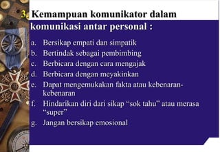 Kemampuan Komunikasi dalam Mentoring