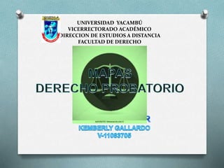 UNIVERSIDAD YACAMBÚ
VICERRECTORADO ACADÉMICO
DIRECCION DE ESTUDIOS A DISTANCIA
FACULTAD DE DERECHO
 
