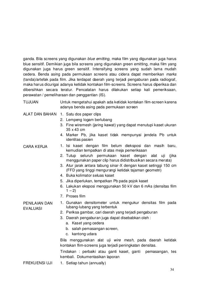 Makalah Quality Control Radiologi Contoh Makalah