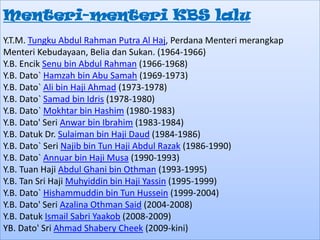 peranan kementerian belia dan sukan