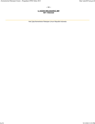 Kementerian pekerjaan umum republik indonesia [pu net] | PDF