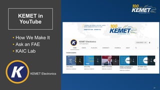 KEMET Webinar - KEMET E2Di - The ultimate guide to KEMET digital tools ...