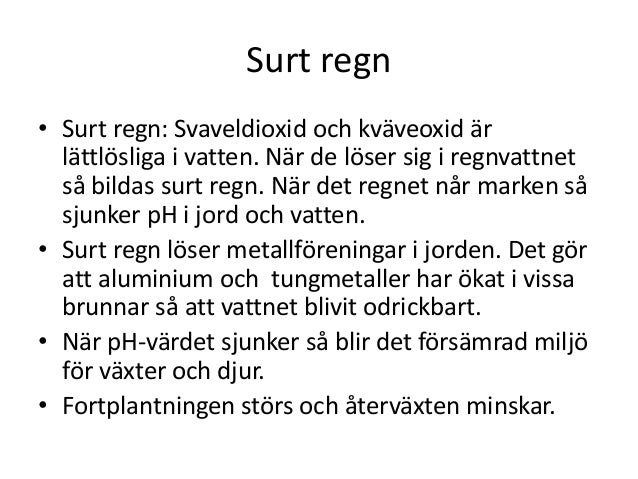vad är surt regn vad är surt regn
