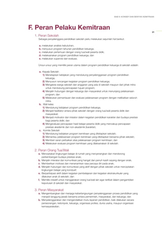 Kemitraan sekolah dengan keluarga dan masyarakat | PDF