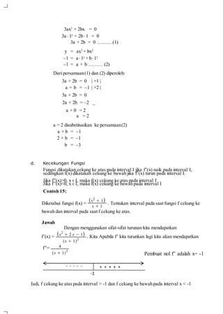 Kemonotonan fungsi | PDF