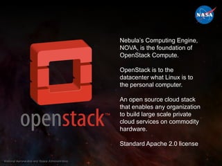 Nebula user asked to re-create researcher’s prototype and run a year’s worth of data.