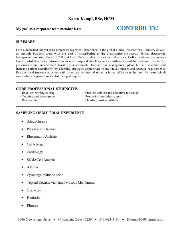 core professional strengths