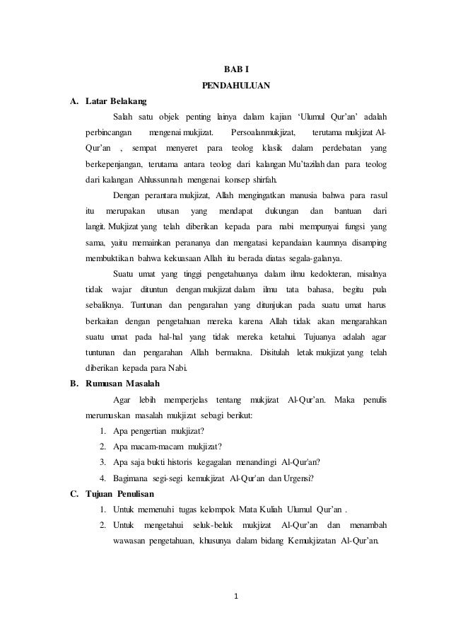 Doc Makalah Mukjizat Al Quran Docx Dicky Arisandi Academia Edu