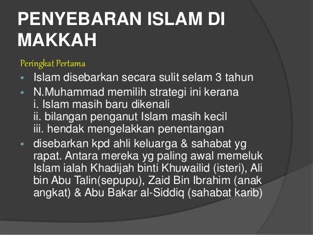 Kemunculan dan perkembangan tamadun islam di makkah & madinah