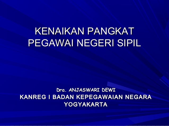 Kenaikan Pangkat Pns