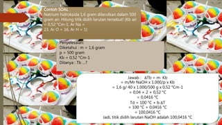 Kenaikan titik didih larutan | PPT