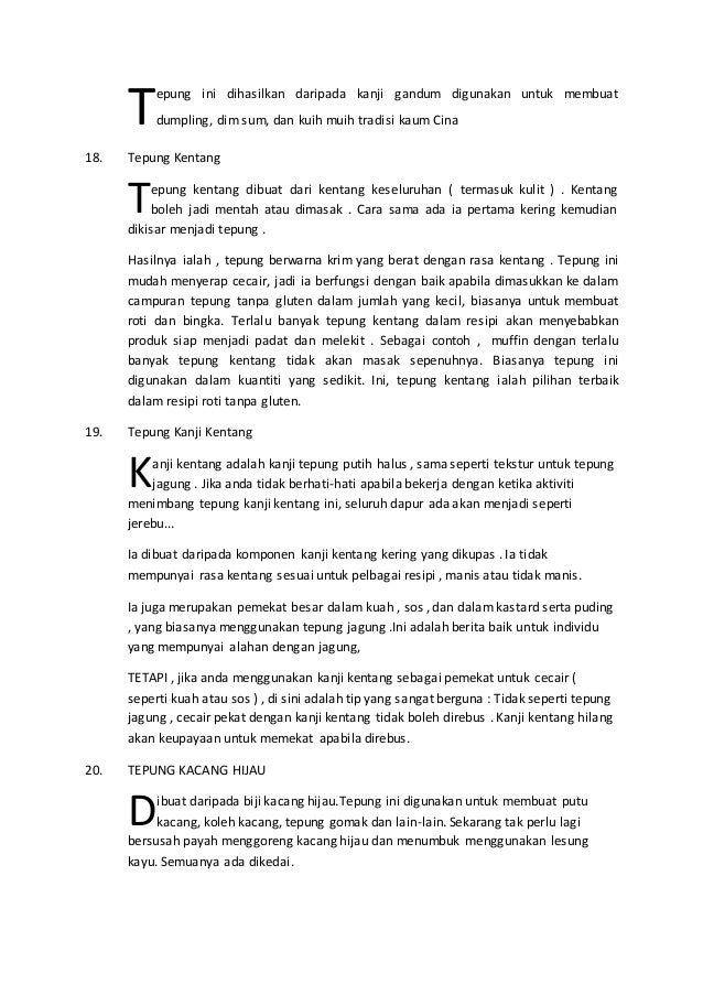 TEPUNG DAN KEGUNAANNYA