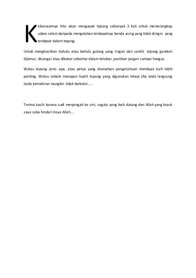 Tepung Dan Kegunaannya