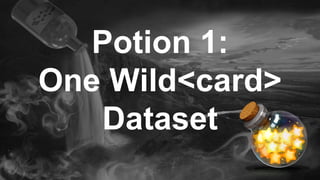 Potion 1:
One Wild<card>
Dataset
 